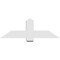 Ekena Millwork Eugene Architectural Grade PVC Gable Bracket, 48"W x 16"H x 6"D x 6"F, 8/12 Pitch GBP048X16X0606EUG00 - alternate 4